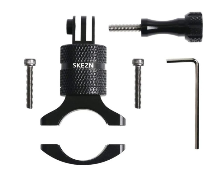 Suport rotativ Surewo montare ghidon bicicleta pentru camere de actiune GoPro Hero 12, Osmo Action 4, Insta 360 X3