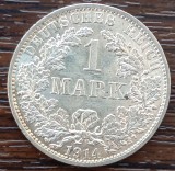 (A248) MONEDA DIN ARGINT GERMANIA - 1 MARK 1914, LIT. A, STARE BUNA, Europa