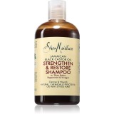 Shea Moisture Jamaican Black Castor Oil Strengthen &amp; Restore sampon pentru curatare pentru par deteriorat si vopsit 384 ml