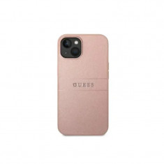 Husa Cover Guess PU Leather Saffiano pentru iPhone 14 Plus Pink