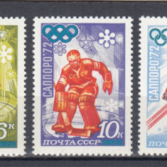 URSS RUSIA 1972 JOCURILE OLIMPICE SAPPORO SERIE MNH