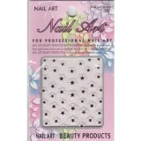 Flori cu petale rotunjite - sticker 3D roz deschis, INGINAILS