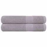 VidaXL Prosoape pentru saună 2 buc Gri 80x200 cm 360 g/m&sup2; 100% bumbac