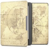 Husa pentru Kobo Aura Edition 2, Piele ecologica, Maro, 39841.27, Kwmobile
