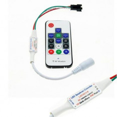 Controler banda LED pixel RGB 2812, telecomanda RF 14 taste