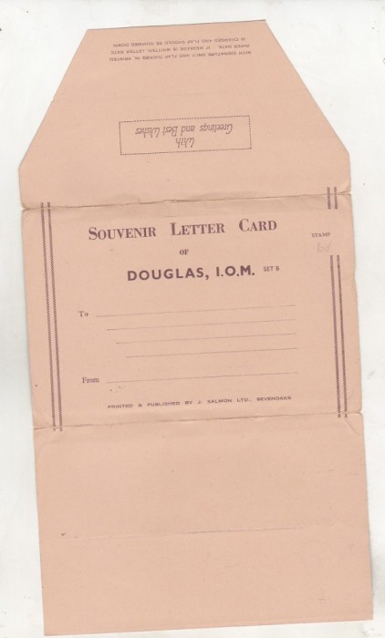 bnk cp Insula Man - carte postala suvenir - necirculata