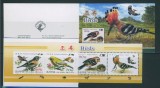 COREEA DE NORD 2012 FAUNA PASARI IN CARNET, Nestampilat