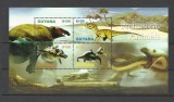 GUYANA 2005 ANIMALE PREISTORICE DINOZAURI, Nestampilat