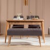 Set masă și scaune extensibile (4 bucăți) Vina 0701 - 3 - Anthracite, Atlantic Extendable Dining Table &amp; Chairs Set 1, Stejar, 77x75x120 cm