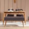 Set masă și scaune extensibile (4 bucăți) Vina 0701 - 3 - Anthracite, Atlantic Extendable Dining Table &amp; Chairs Set 1, Stejar, 77x75x120 cm