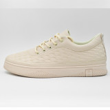 Sneakers Dama MBrands cu talpa flexibila, din piele ecologica, beige - 36