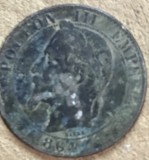 MNDSTR (1) Franta Napoleon III 5 Centimes 1864