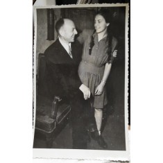 Fotografie, tata si fiica, 1945