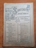 sanatatea si viata fericita 1-15 ianuarie 1921-sanatatea femeii,copiilor,sociala