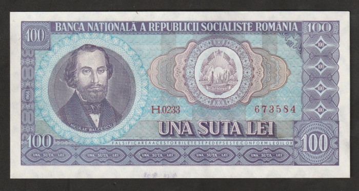 Romania, 100 lei 1966_aUNC-UNC_H.0233 673584