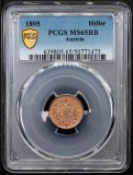 FRANZ JOSEPH I - 1 HELLER 1895 MS 65 RB - TOP POP 1/2 - MONETARIA VIENA - GRADATA PCGS - 50771475, Europa, Bronz
