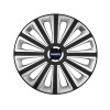 Trend Set 4 capace roti Silver/black cu inel cromat Trend R16 pentru gama auto Volvo Trend Silver-Black, Autohelix MSA
