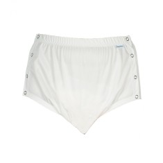 Chilot incontinenta nivel 4/5, Suprima, Unisex, Poliester, Alb, Mar L, cu capse laterale