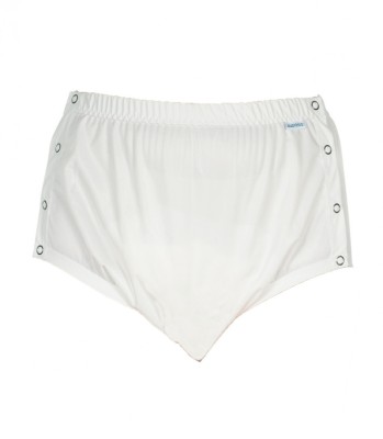 Chilot incontinenta nivel 4/5, Suprima, Unisex, Poliester, Alb, Mar L, cu capse laterale foto