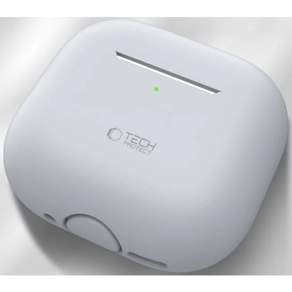 Husa Tech-Protect Silicone pentru Apple AirPods 4, Gri