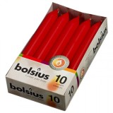 Pachet 10 Lumanari Cilindrice Bolsius Rosu CIB10-241 DNC44185