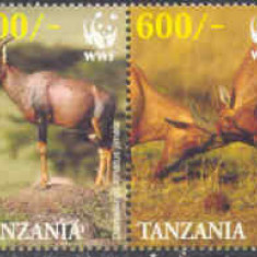 TANZANIA 2006 WWF FAUNA PROTEJATA ANTILOPE TOPI