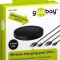 Incarcator wireless plat (S) pentru smartphone/dispozitiv compatibil Qi negru Goobay