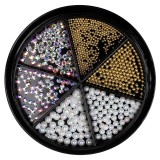 Cumpara ieftin Strasuri Unghii LUXORISE, Royal Gold &amp; Silver - 6 modele