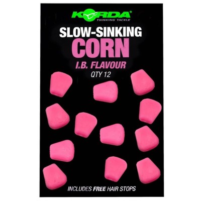 Porumb Artificial KORDA Slow Sinking Corn, IB, Pink, 12buc/pac foto