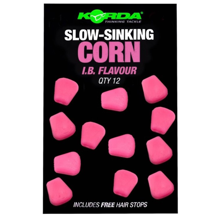 Porumb Artificial KORDA Slow Sinking Corn, IB, Pink, 12buc/pac