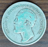 Moneda Suedia - 2 Kronor 1877 - Argint, Europa