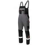 Pantaloni cu pieptar pentru iarna cu benzi reflectorizante