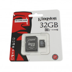 Card de memorie Kingston microSDHC 32GB Class 10 + Adaptor foto