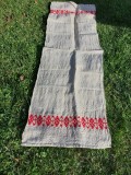 Prosop / stergar vechi taranesc, de canepa, marime mare: 54cm x 167cm