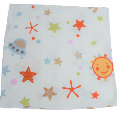 Scutec muselina Space bumbac organic 90x90 cm SeviBebe