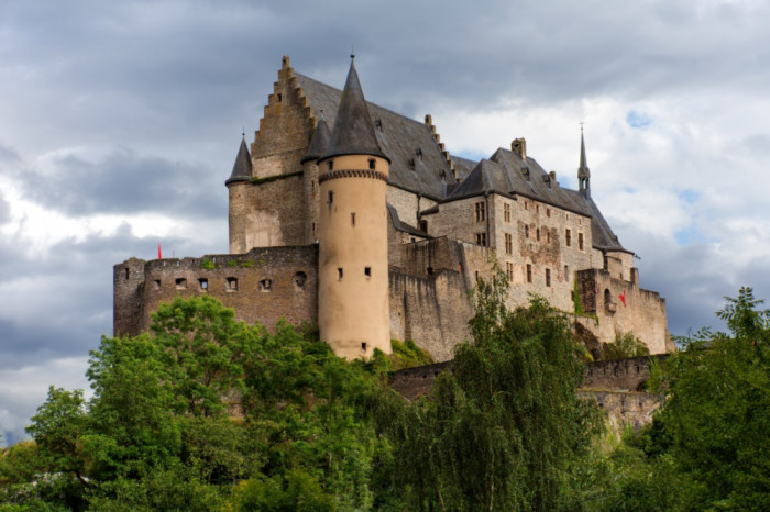 Tablou canvas City51 Castel Vianden Luxembourg, 45 x 30 cm