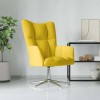 VidaXL Scaun de relaxare, galben muștar, catifea 328124
