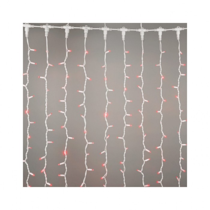 Perdea Luminoasa 494 LED-uri Rosu