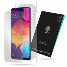 Folie Alien Surface, Compatibila cu Samsung Galaxy A50, Ecran, Spate si Laterale Transparent foto