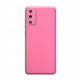 Cumpara ieftin Set Doua Folii Skin Acoperire 360 Compatibile cu Samsung Galaxy S20 - Wrap Skin Hot Glossy Pink, Roz, Oem