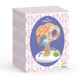 Jucarie copac cu bile din lemn pentru bebelusi,culori pastelate,20x24x17 cm, Djeco