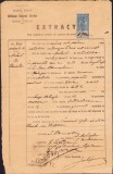 A2652N Extract Oficiul Stărei Civile al urbei Pitești, 1923