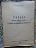 CHIMIE ... -MARIA POPESCU CU DEDICATIE SI AUTOGRAF