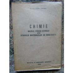 CHIMIE ... -MARIA POPESCU CU DEDICATIE SI AUTOGRAF