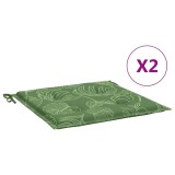 Cumpara ieftin Perne de scaun, model frunze, 2 buc., 50x50x3 cm, textil