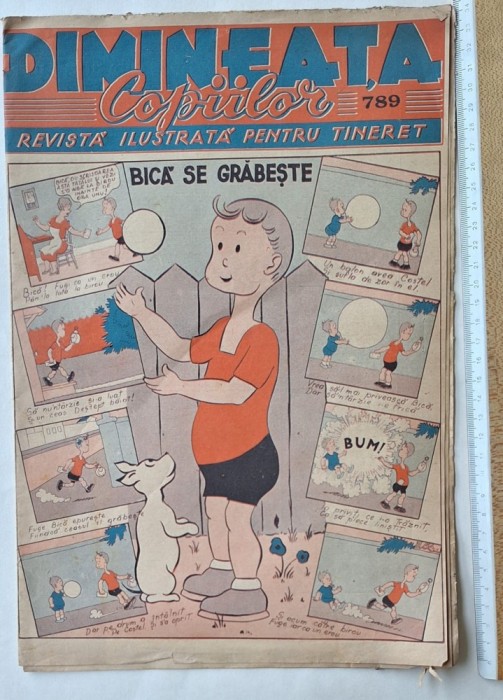 Revistă &bdquo;Dimineața Copiilor&rdquo; nr.789 &ndash; 22 martie 1939 &ndash; interbelic rar