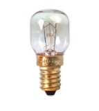 Bec T22 E14, 15W, 70 lm, 2700K, 240V, Rezistent la 300&deg;C, Transparent