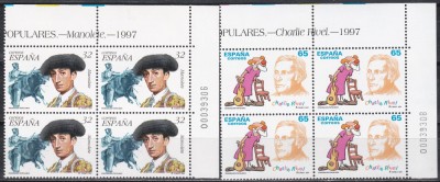 Spania 1997 - Personalități, Bloc de 4, MNH foto