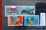 TS21 - Timbre serie - Elvetia - Helvetia 1957 Mi637 - 640