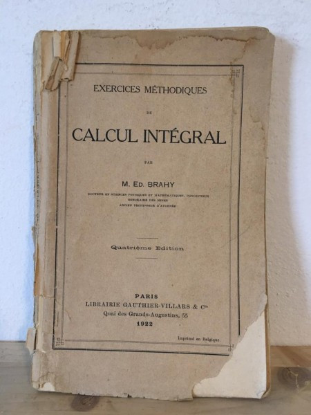 M. Ed. Brahy - Calcul Integral.